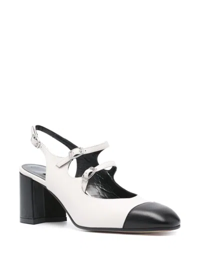 Carel Paris Papaya Nappa Leather T-strap Mary Jane Shoes In Multi