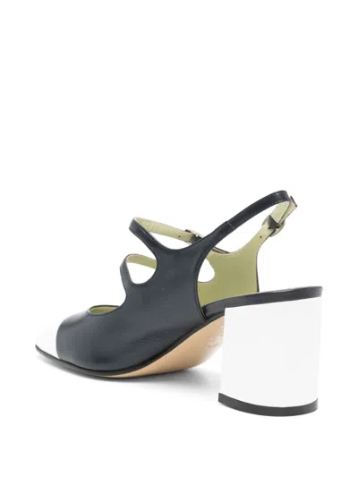 Carel Paris Papaya Leather Slingback Pumps