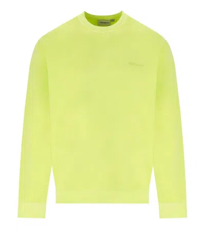 Carhartt Wip Duster Script Arctic Lime Sweatshirt