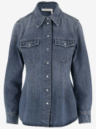Chloé Chloè Cotton Blend Denim Shirt