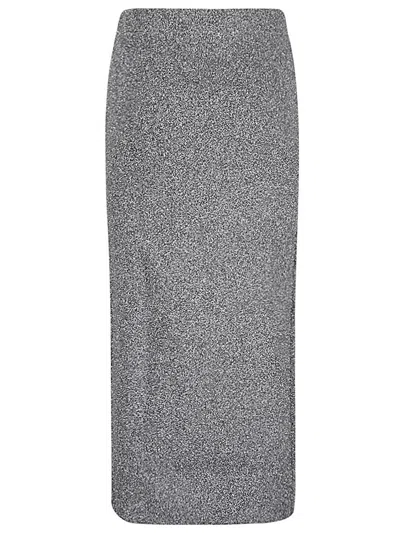 Circus Hotel Lurex Knit Pencil Skirt