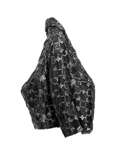 Comme Des Garçons Lace Detailed Jacket