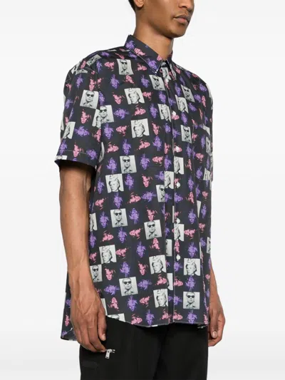 Comme Des Garçons Short-sleeved Shirt With Andy Warhol Print