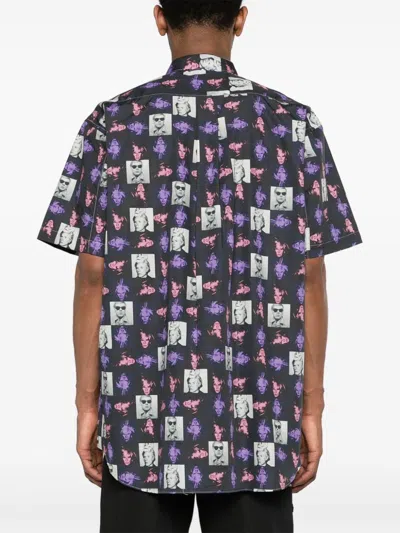 Comme Des Garçons Short-sleeved Shirt With Andy Warhol Print