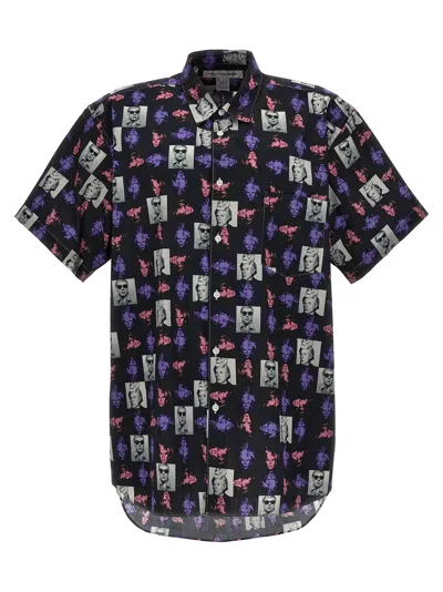 Comme Des Garçons Shirt Andy Warhol Printed Cotton Shirt