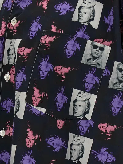 Comme Des Garçons Shirt Andy Warhol Printed Cotton Shirt