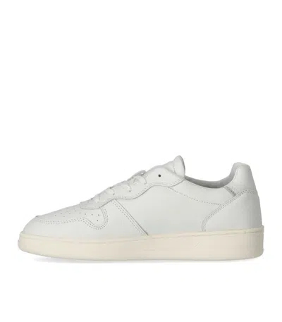 Date Court Sneakers In White Suede And Leather