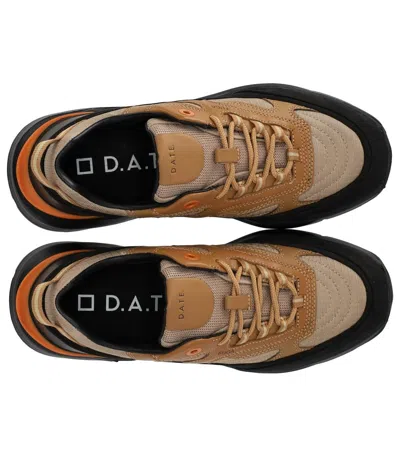 Date D.a.t.e. Fuga Method Beige Black Sneaker In Brown