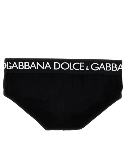 Dolce & Gabbana Black Stretch Cotton Brief Set