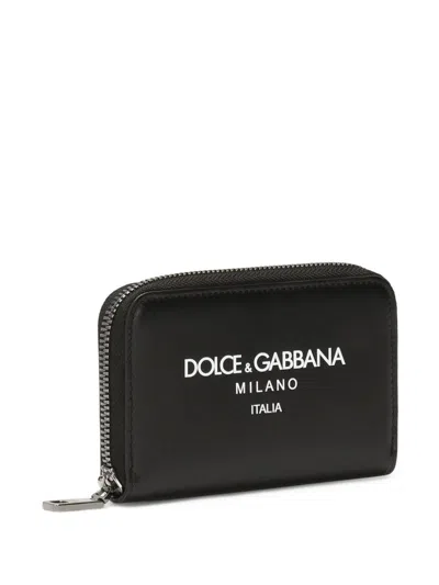Dolce & Gabbana Men's Leather Continental Wallet In Black
