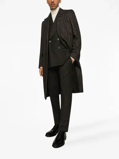 Shop Dolce & Gabbana Wool Single Breasted Coat