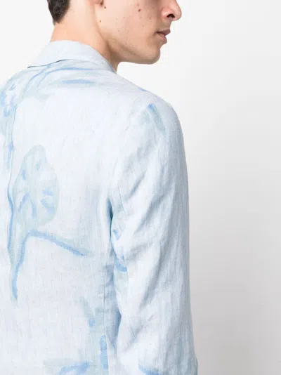 E 'clat Printed Single Breasted Jacket