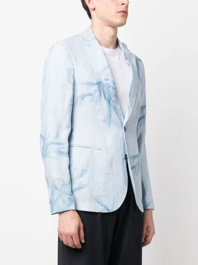 E 'clat Printed Single Breasted Jacket