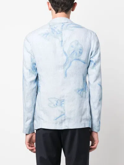 E 'clat Printed Single Breasted Jacket