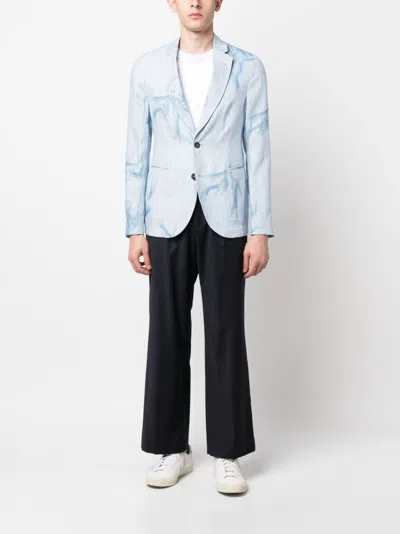 E 'clat Printed Single Breasted Jacket