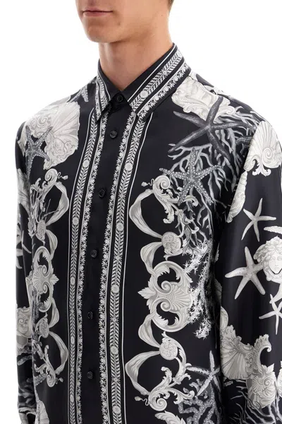 Shop Versace Barocco Sea Silk Shirt