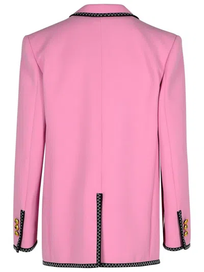 Moschino Blazer Double-breasted Gold Buttons In Pink