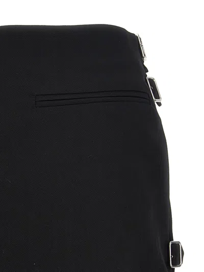 Courrèges Courreges 'multi Sangle Wool Mini' Skirt