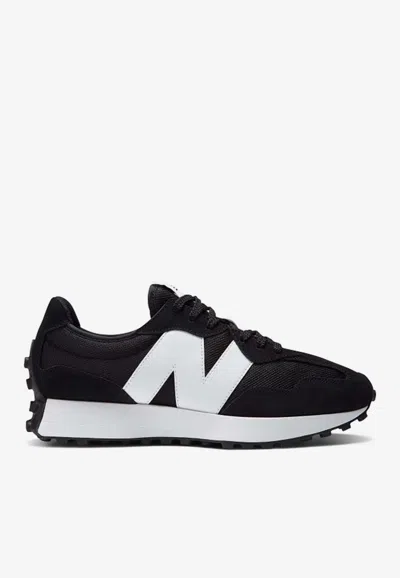 New Balance 327 Low-top Sneakers In Black With White In Black