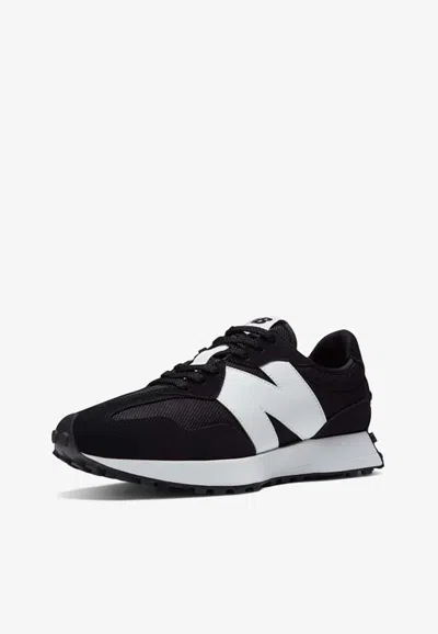 New Balance 327 Low-top Sneakers In Black With White In Black