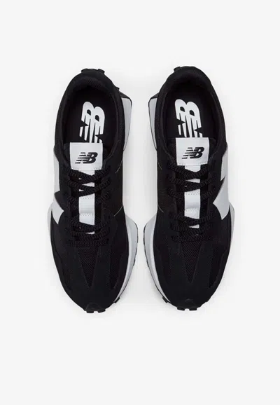 New Balance 327 Low-top Sneakers In Black With White In Black