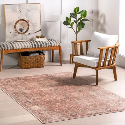 Nuloom Evalina Traditional Cotton Machine Washable Area Rug