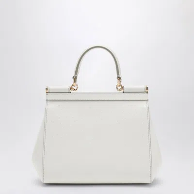 Shop Dolce & Gabbana Dolce&gabbana White Sicily Small Handbag Women