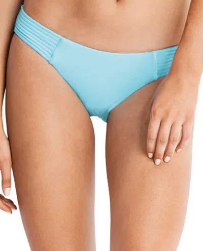 Seafolly Quilted Hipster Bikini Bottom In Sea Ice Blue In Multi