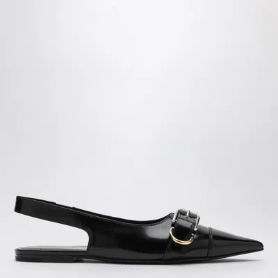 Givenchy Voyou Slingback Ballerina Flat With Pointed Toe In Black