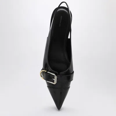 Givenchy Voyou Slingback Ballerina Flat With Pointed Toe In Black