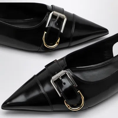 Shop Givenchy Voyou Black Leather Slingback Women