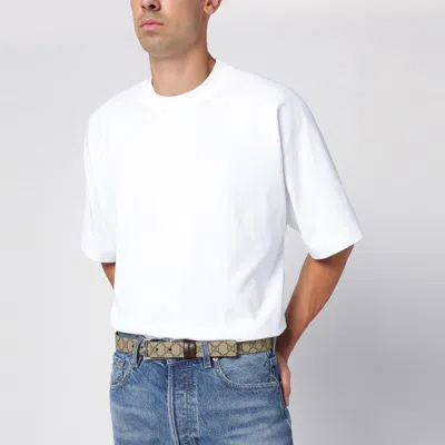 Gucci Reversible Beige Belt Men In Brown