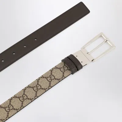 Gucci Reversible Beige Belt Men In Brown