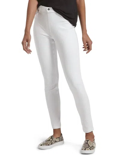 Hue Ultra-soft High Waist Denim Leggings In White In White
