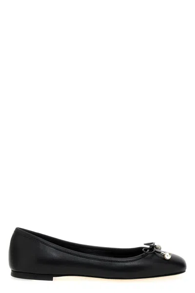 Jimmy Choo Ballet Shoes With Round Head And Flat Soles In Black