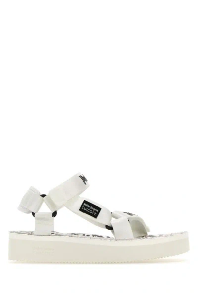 Palm Angels White Suicoke Edition Depa Sandals In White