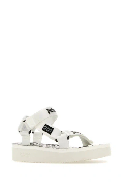 Palm Angels White Suicoke Edition Depa Sandals In White