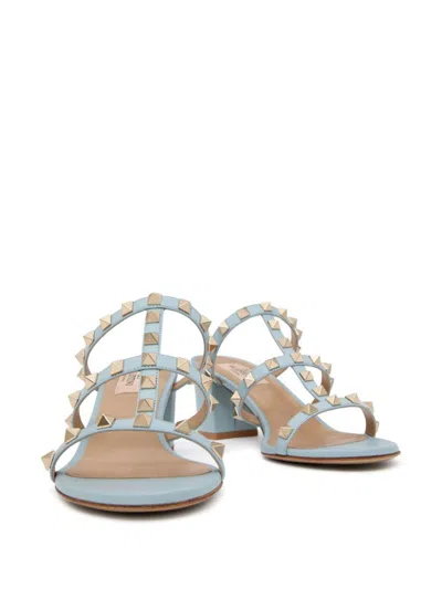 Shop Valentino Garavani Sandals In Clear Blue