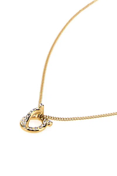 Shop Ferragamo Salvatore  Necklaces In Gold