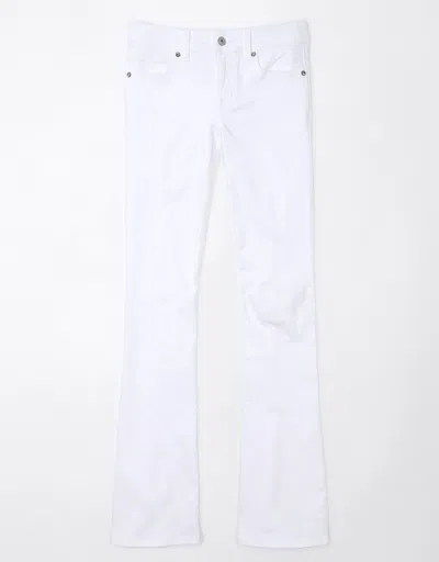 American Eagle Outfitters Ae Next Level Low-rise Kick Bootcut Jean In White