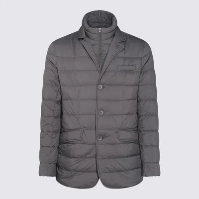 Herno Versatile Jacket With Front Flap Pockets In Anthracite