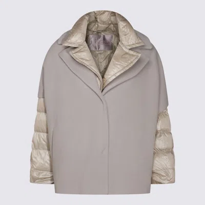 Herno Layered Padded Jacket In Chantilly