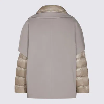 Herno Layered Padded Jacket In Chantilly