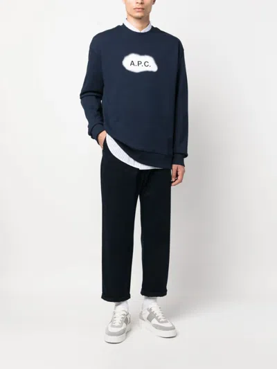Apc A.p.c. Logo Organic Cotton Sweatshirt
