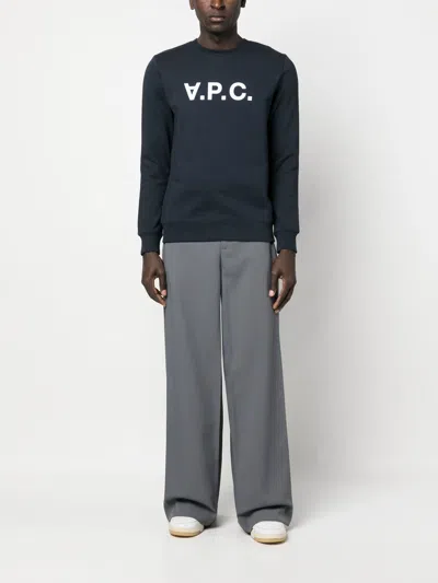 Apc A.p.c. Cotton Sweatshirt With Bold Logo Design And Comfortable Fit