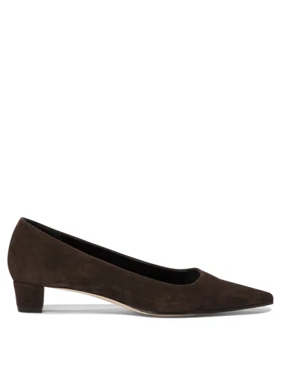 Aeyde Brown Judi Suede Heels