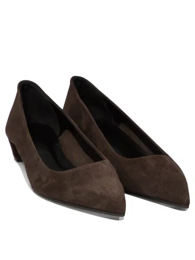 Aeyde Brown Judi Suede Heels