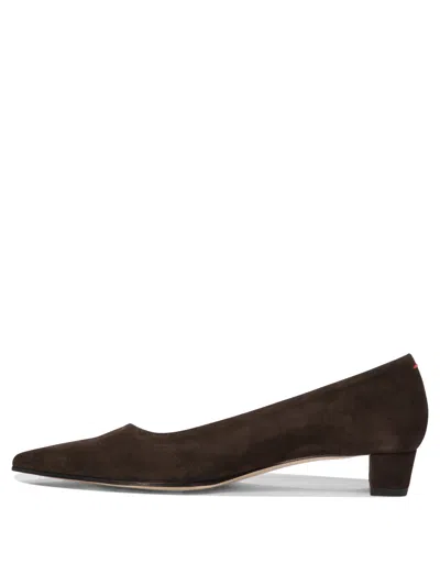 Aeyde Brown Judi Suede Heels
