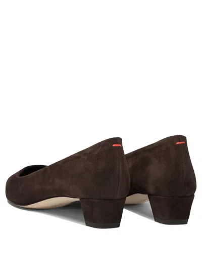 Aeyde Brown Judi Suede Heels