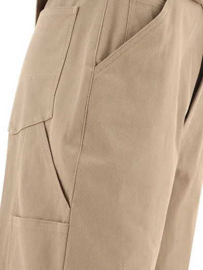 Alaïa Cargo  With Knit Band Trousers Beige